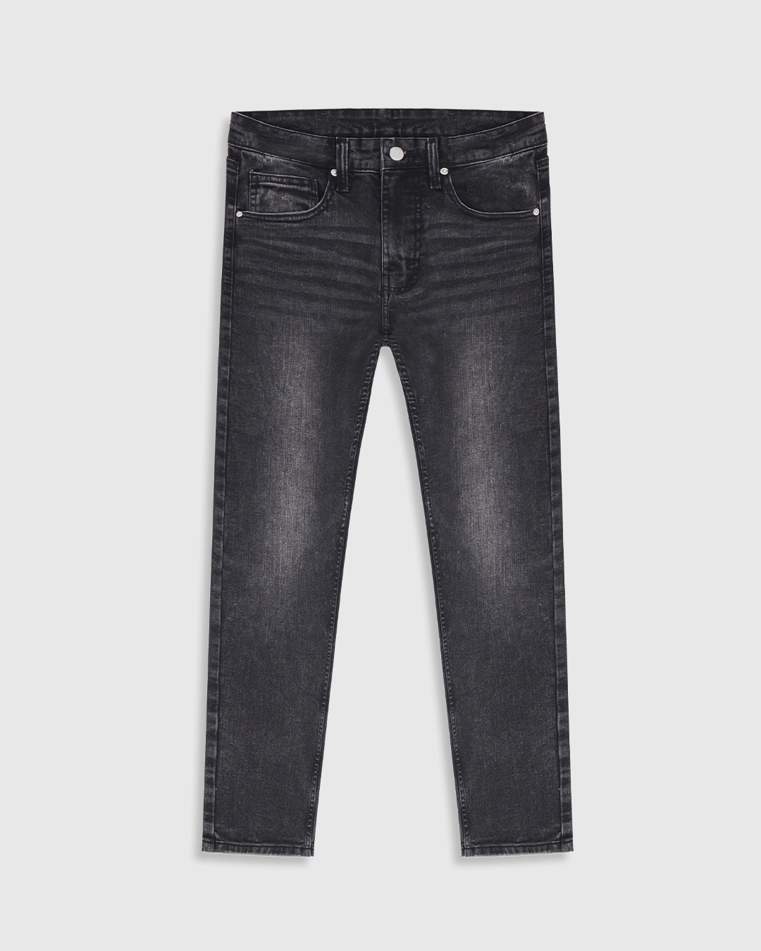 Black Faded Jeans – Slim Fit - Image 2