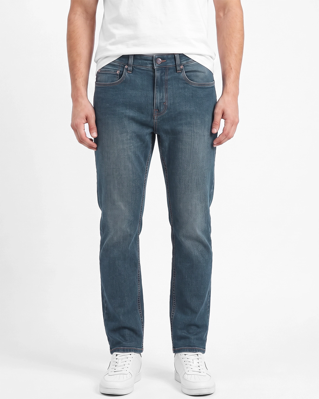 DEEN High-End Vintage Wash Jeans – Regular Fit - Image 2