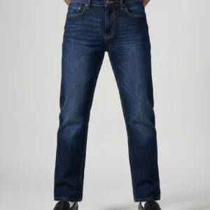 High-End Whisker Faded Jeans – Regular Fit