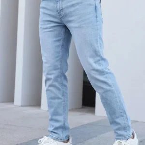 Indigo Ice Blue Jeans – Slim Fit