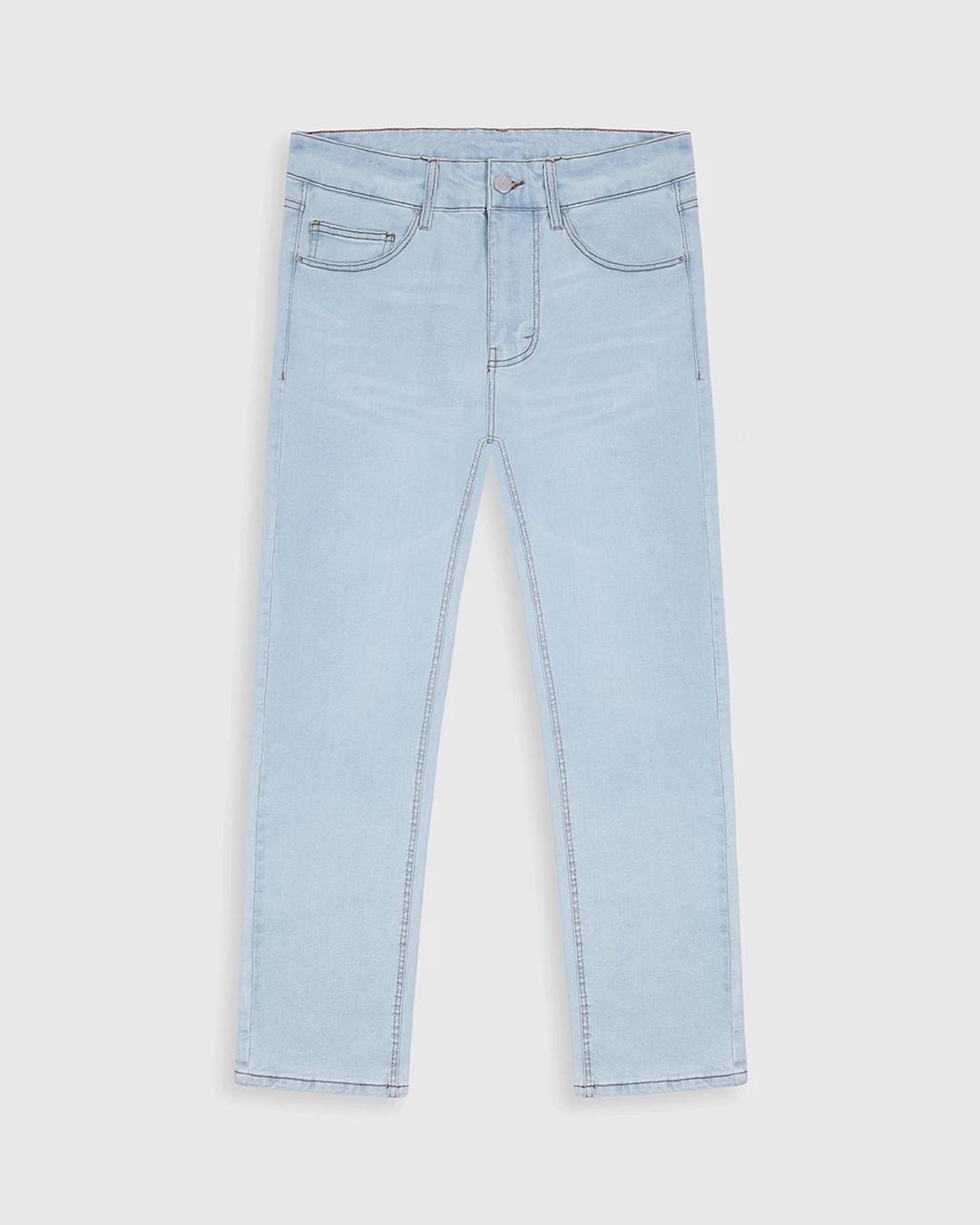 Light Wash Blue Jeans – Regular Fit - Image 2