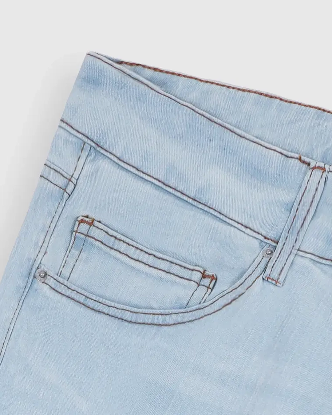 Light Wash Blue Jeans – Regular Fit - Image 3