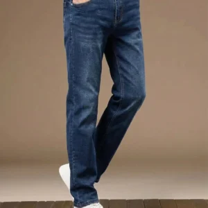 Dark Wash Blue Jeans – Regular Fit