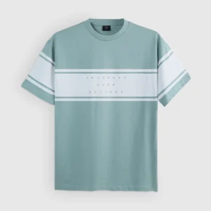 DEEN Aqua Wave Print Drop Shoulder T-Shirt