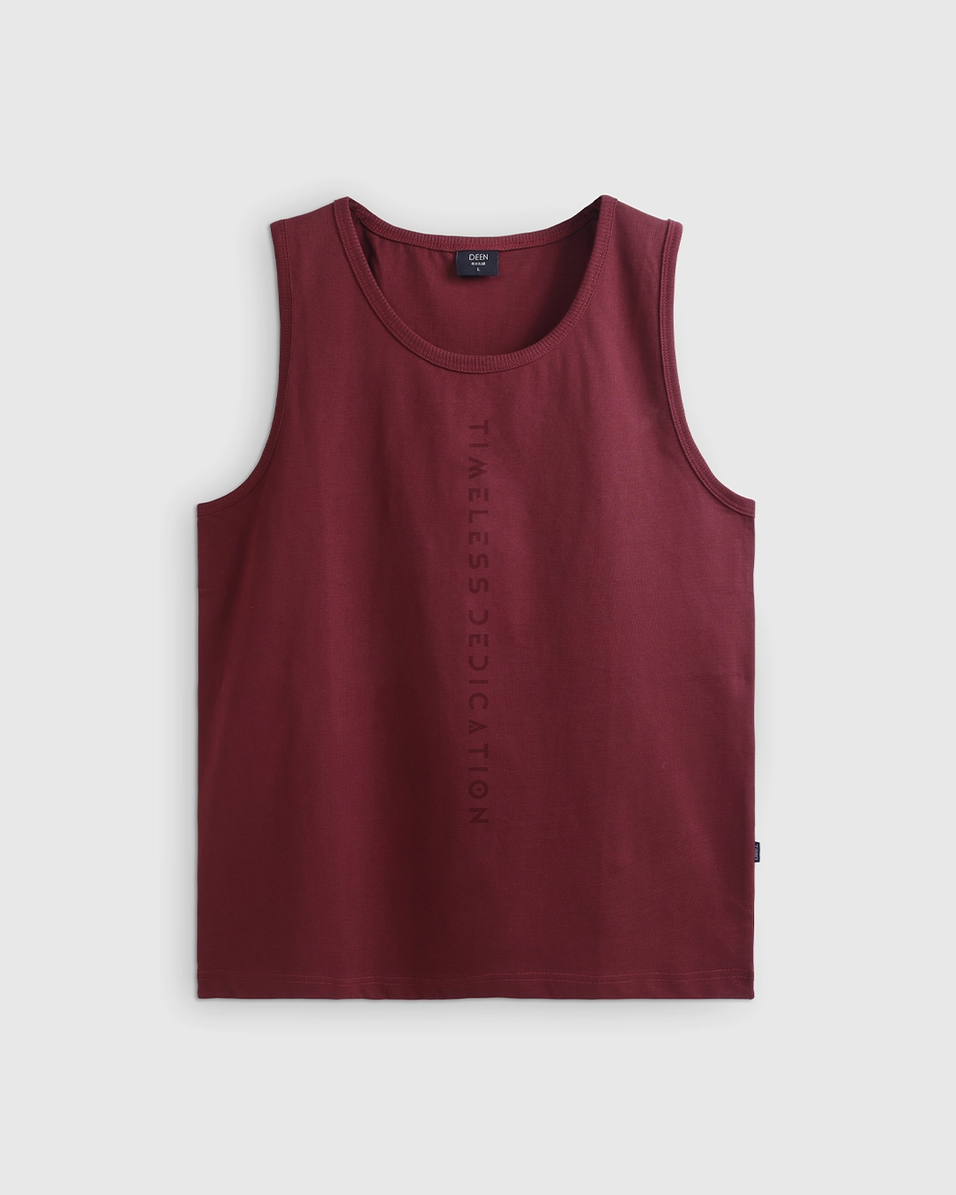 DEEN Burgundy Relaxed Graphic Tank Top