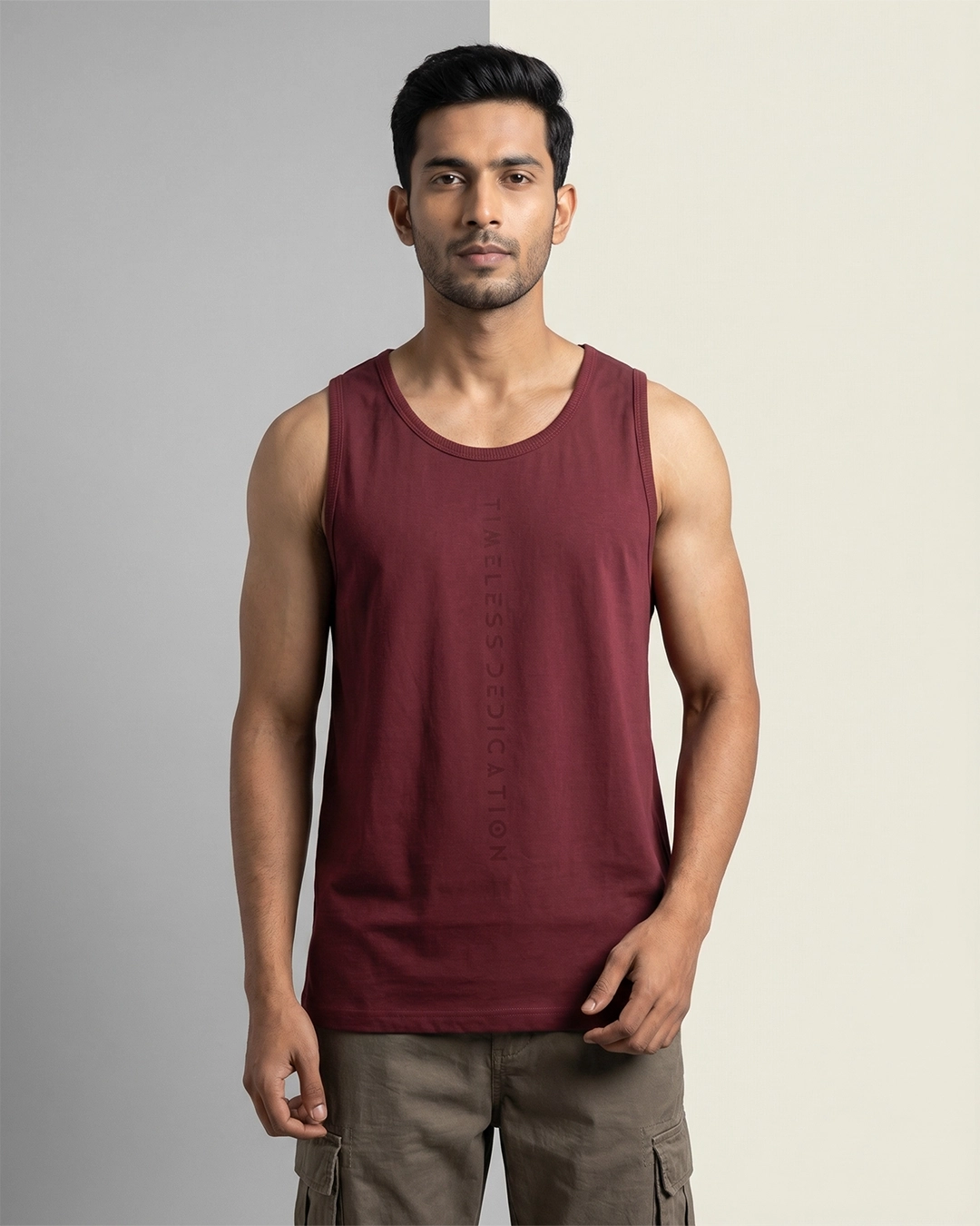 DEEN Burgundy Relaxed Graphic Tank Top - Image 2