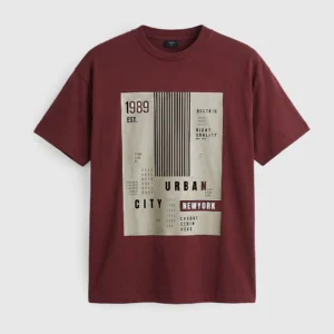 DEEN City Code Print Drop Shoulder T-Shirt