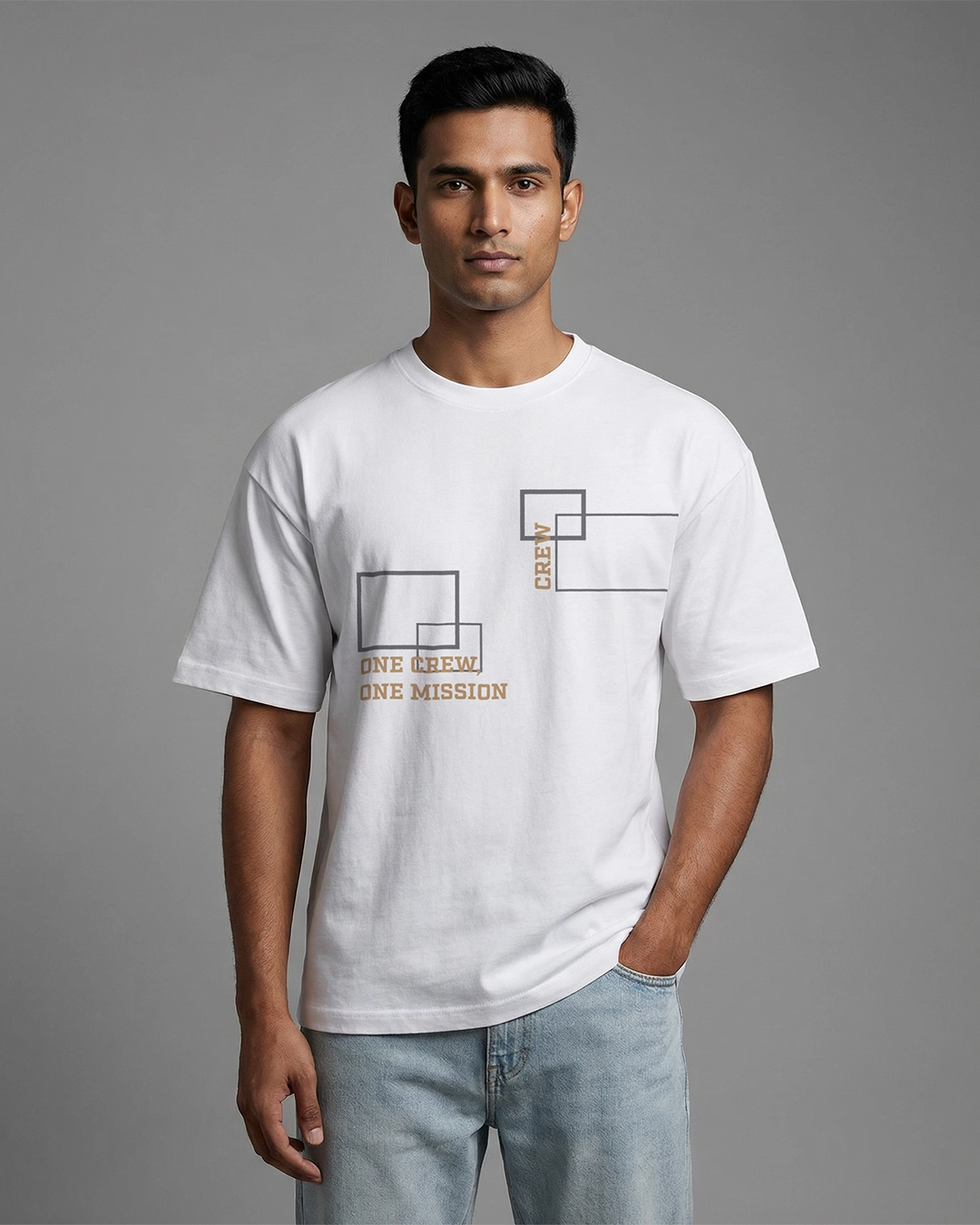 DEEN Crew Graphic Drop Shoulder T-Shirt - Image 2