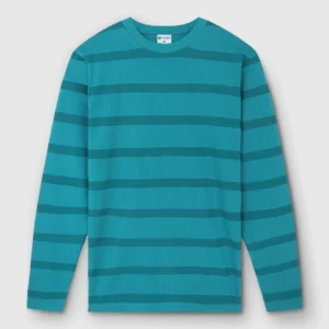 DEEN Full Sleeve Sea-Green Stripe T-shirt