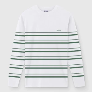 DEEN Full Sleeve White Stripe T-shirt