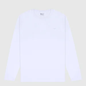 DEEN Full Sleeve White T-shirt in Cotton Blend