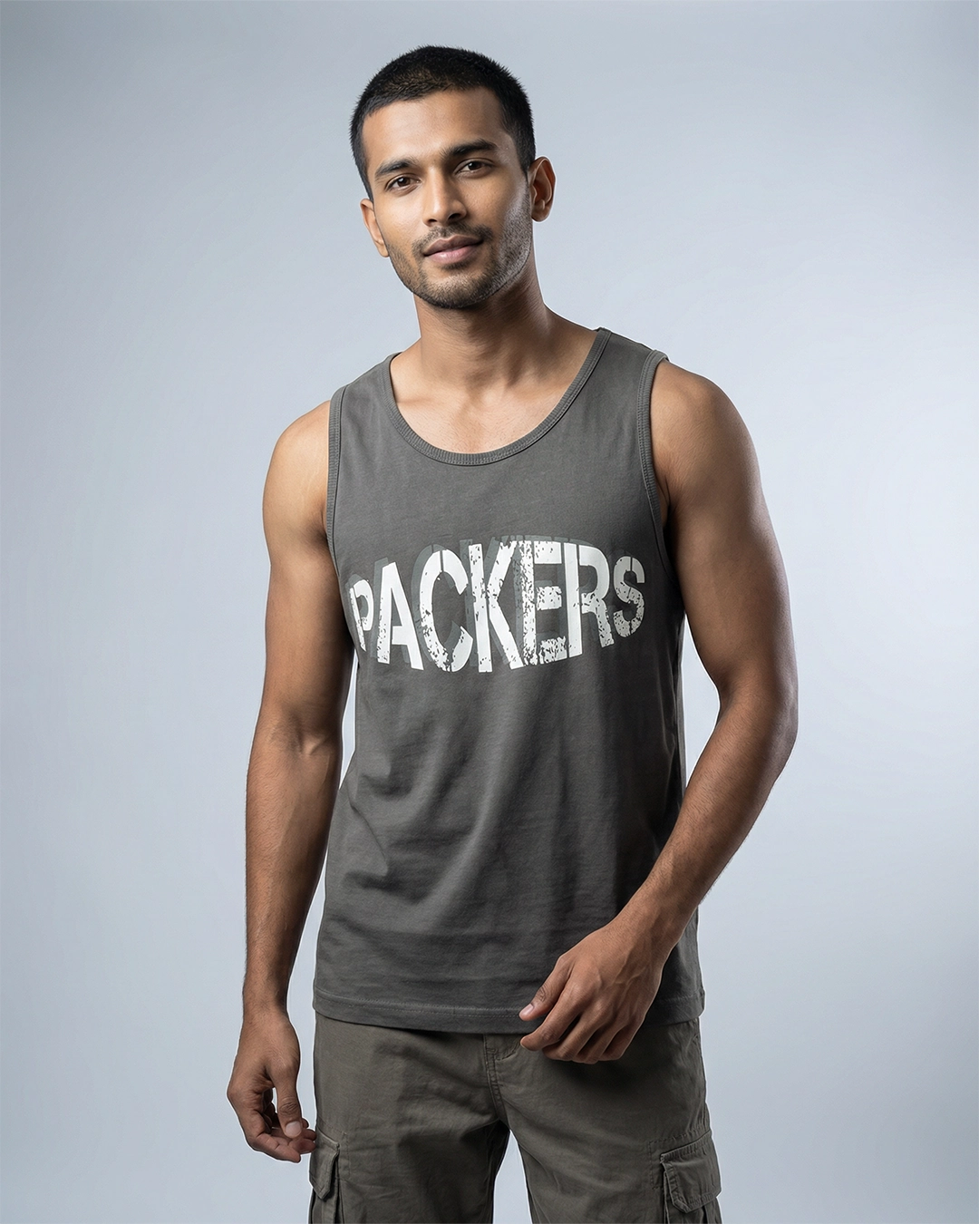 DEEN Grey Relaxed Graphic Tank Top - Image 2