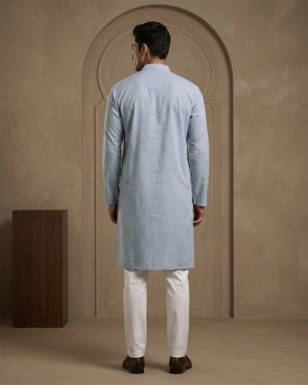 DEEN Grey Subtle Semi Formal Panjabi - Image 3