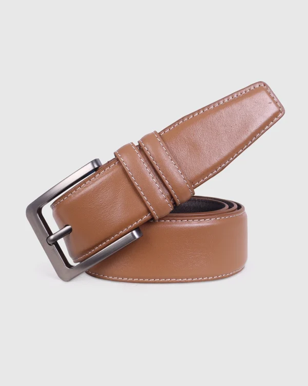 DEEN Mocha Premium Leather Belt
