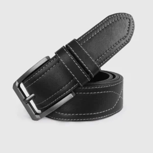 DEEN Black Premium Leather Belt