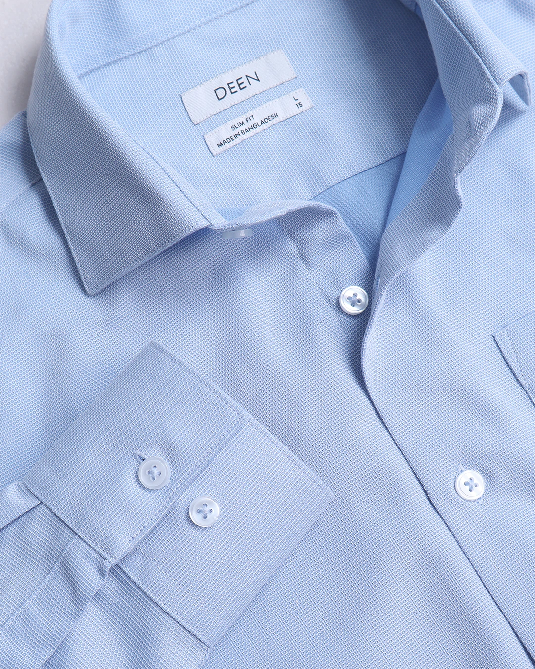 DEEN Light Blue Executive Formal Shirt - Image 3