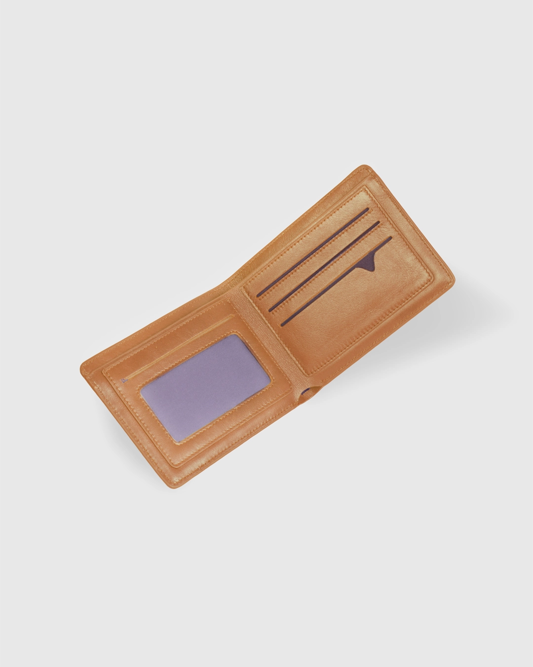 DEEN Plain Brown Bifold Leather Wallet - Image 2