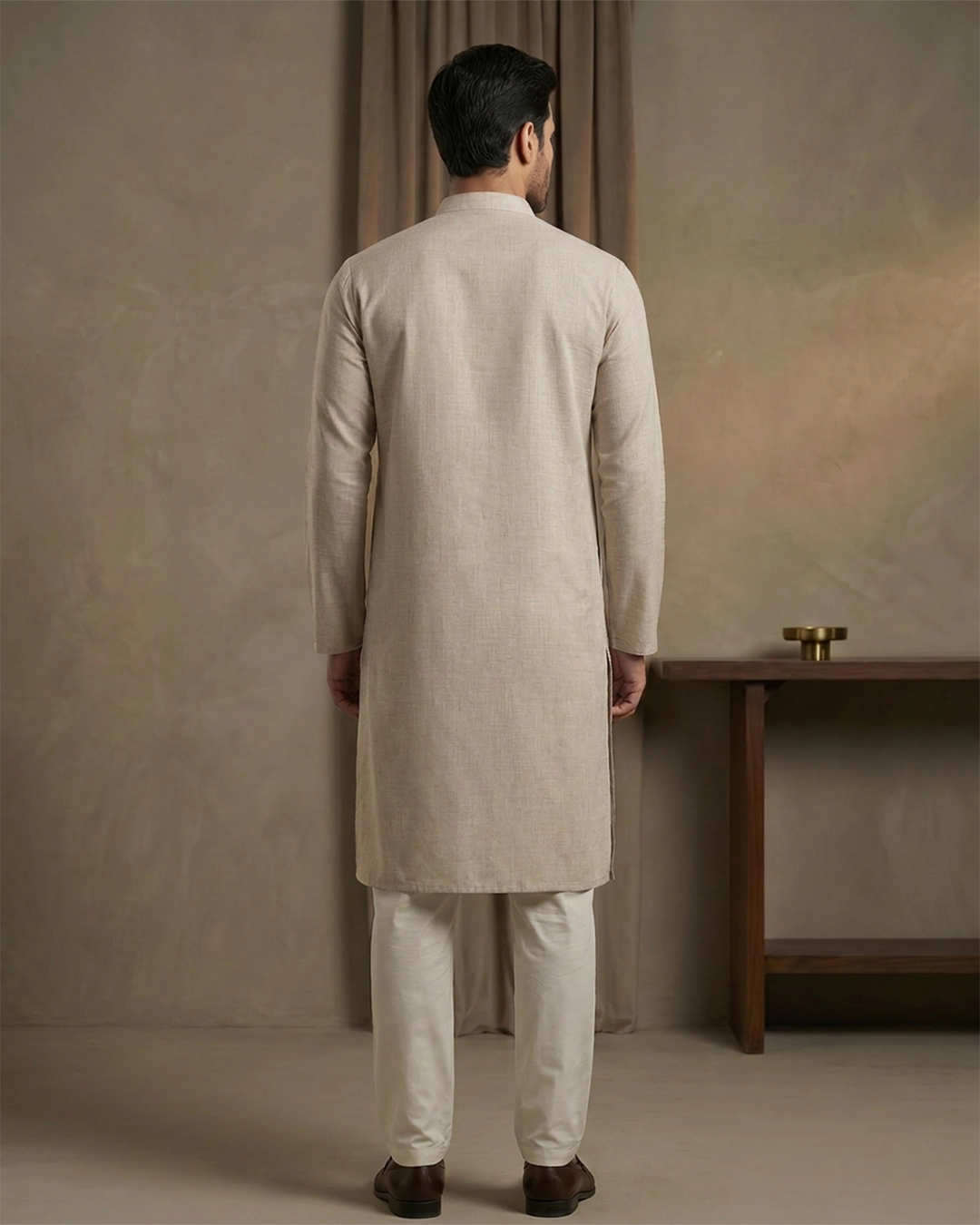 DEEN Stone Grey Semi Formal Panjabi - Image 3