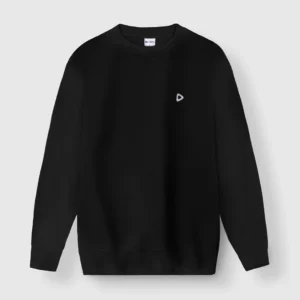 DEEN Black Sweatshirt in French-Terry