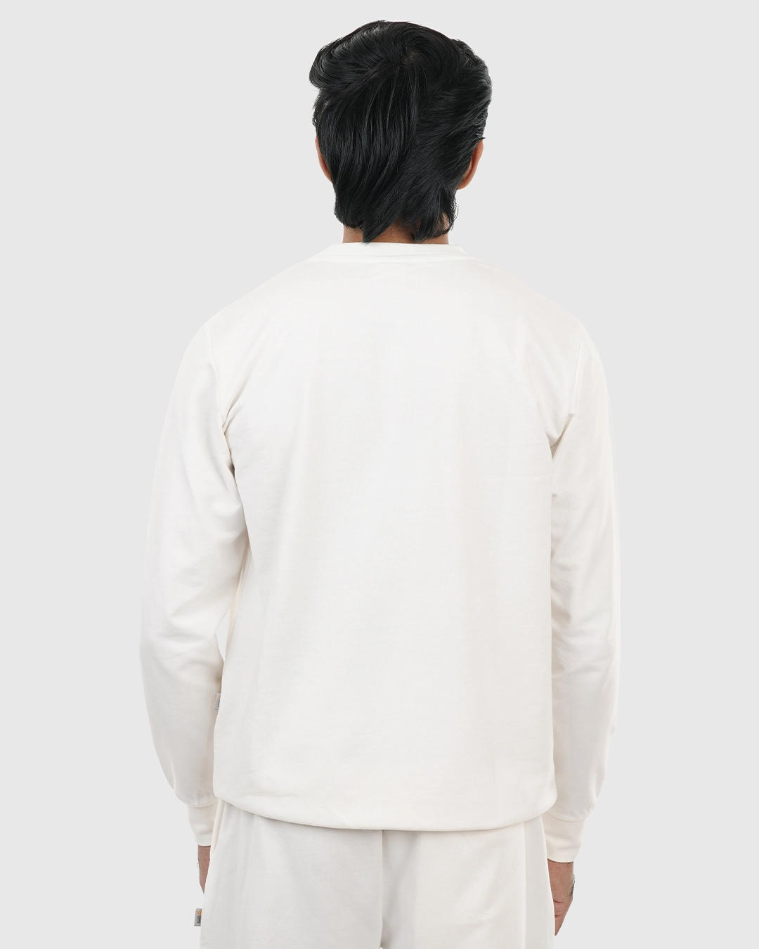 DEEN Off-white Sweatshirt in French-Terry - Image 5