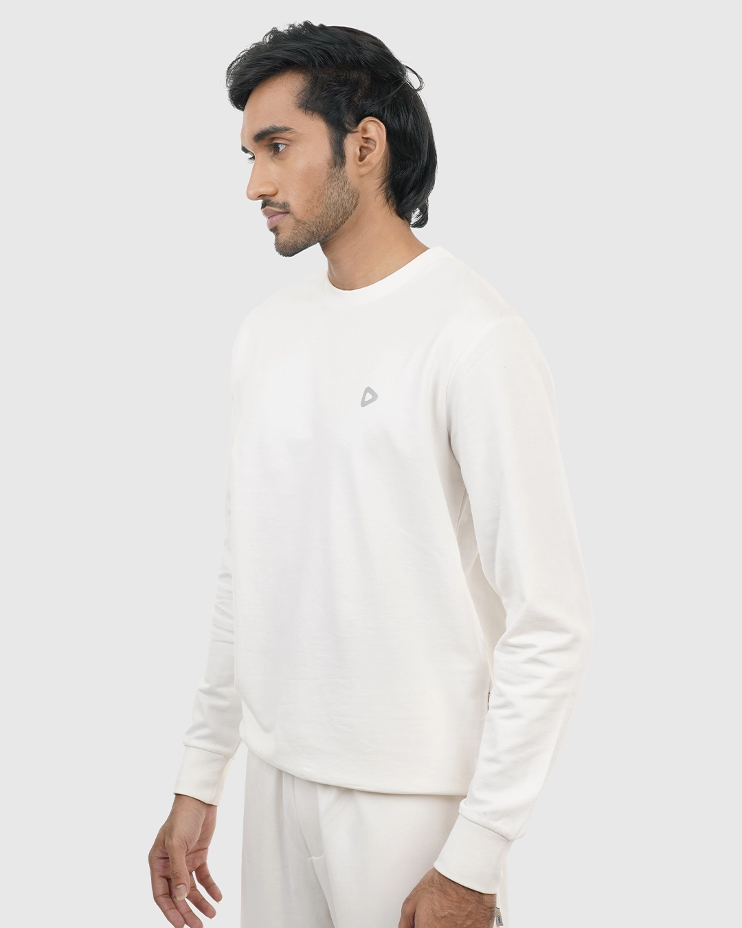 DEEN Off-white Sweatshirt in French-Terry - Image 6