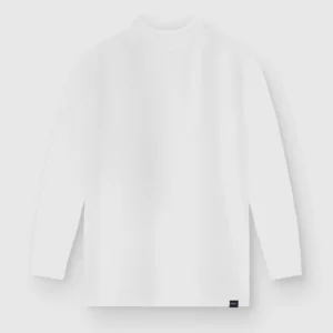 DEEN White Full Sleeve Turtleneck T-shirt