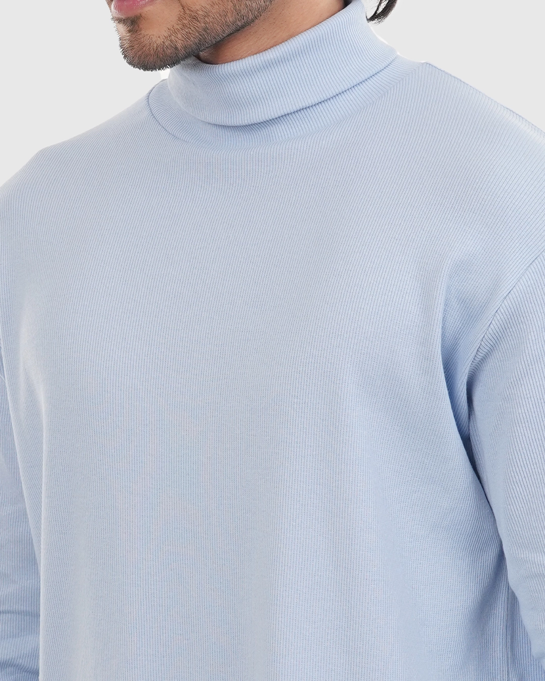 DEEN Sky Blue Full Sleeve Turtleneck T-shirt - Image 4