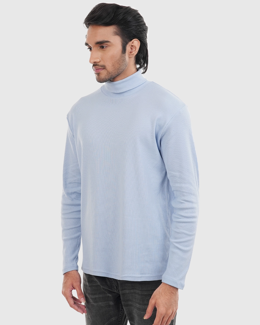 DEEN Sky Blue Full Sleeve Turtleneck T-shirt - Image 2
