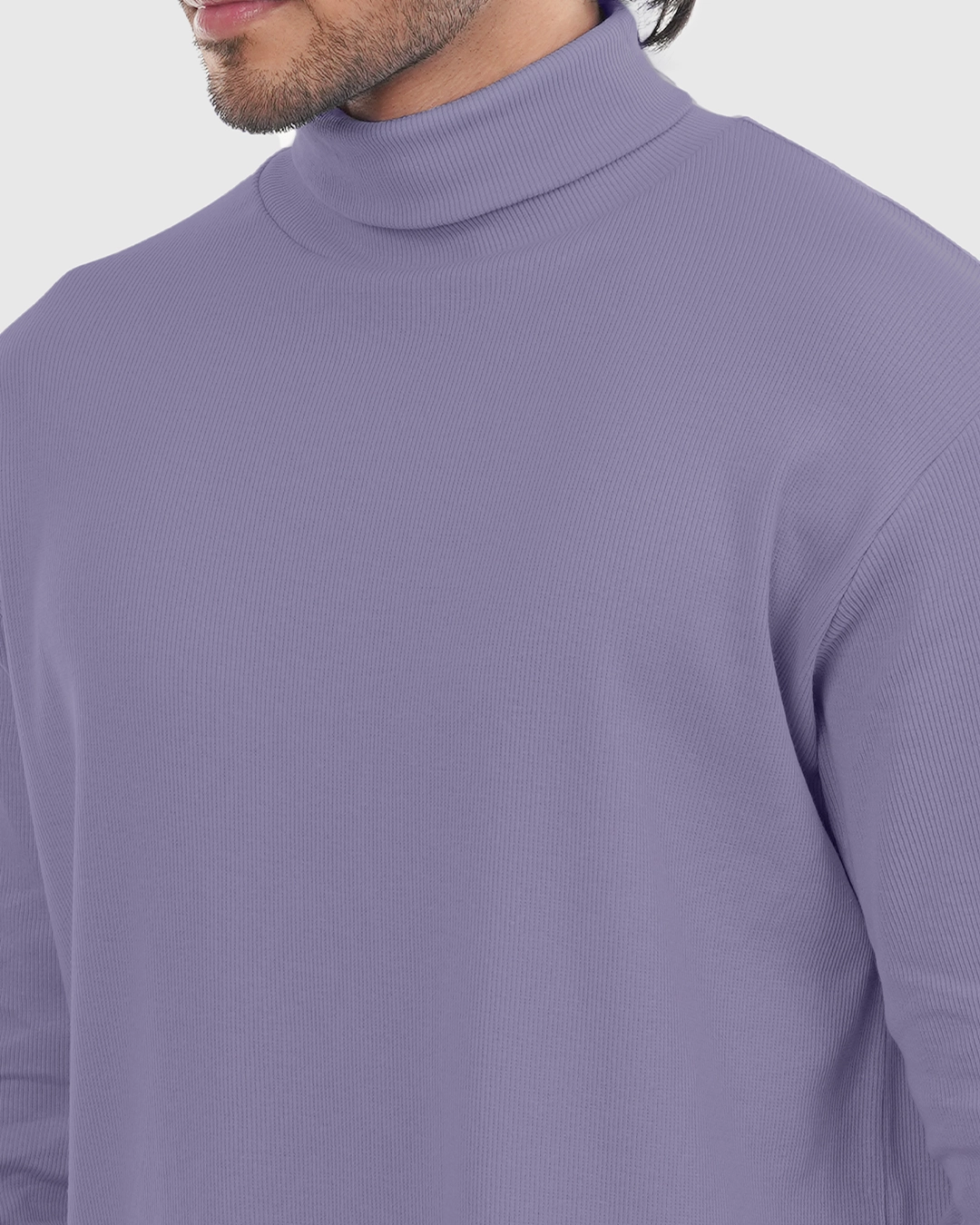 DEEN Lavender Full Sleeve Turtleneck T-shirt - Image 2