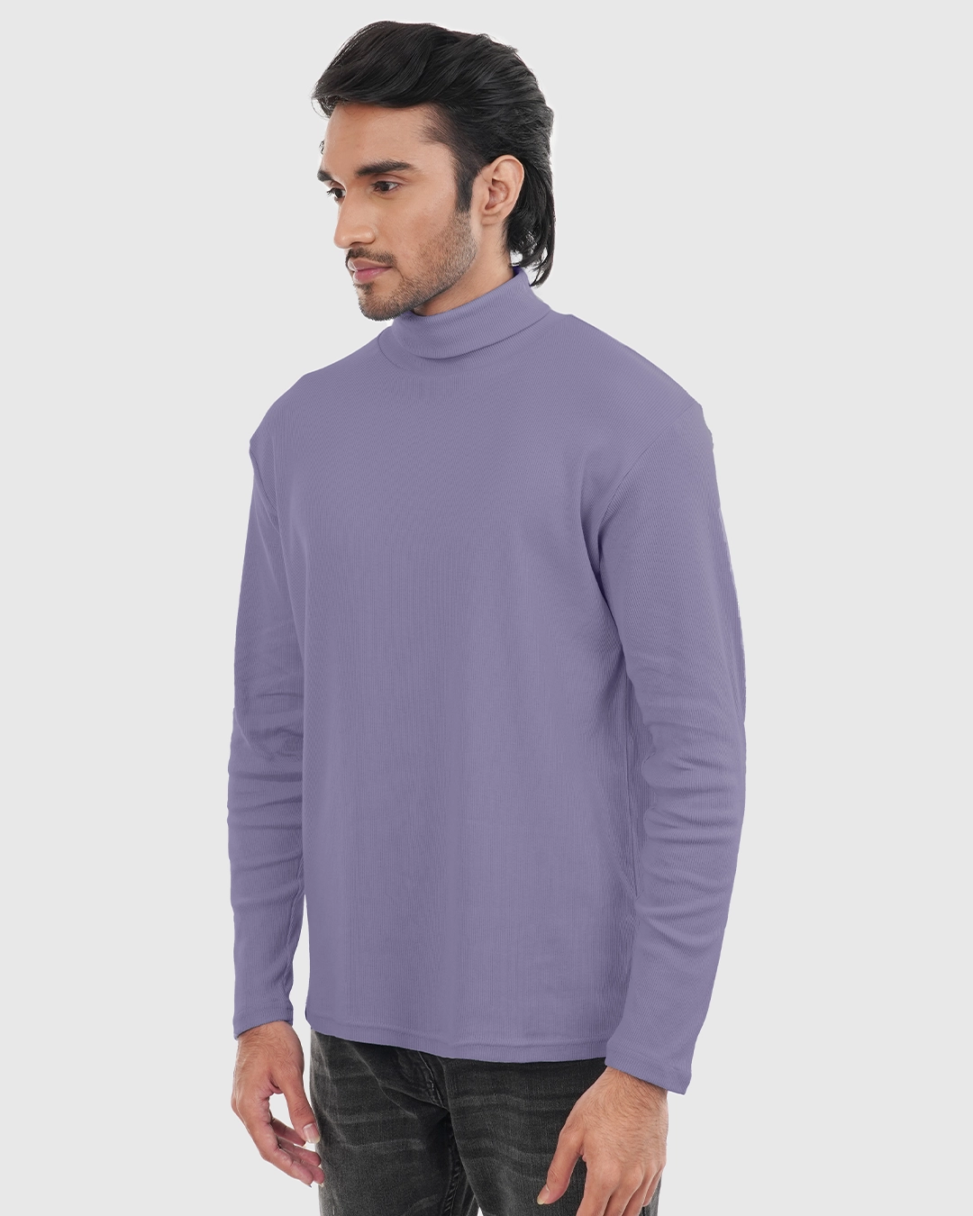 DEEN Lavender Full Sleeve Turtleneck T-shirt - Image 3