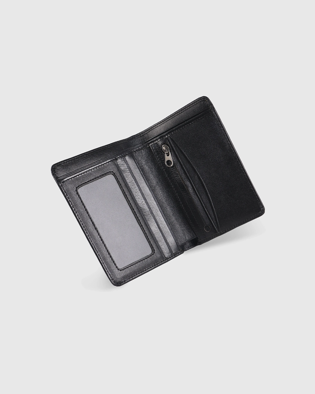 DEEN Textured Black Bifold Leather Wallet - Image 2