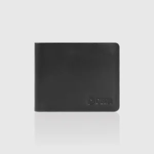 DEEN Black Bifold Leather Wallet