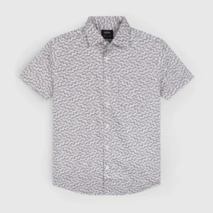 DEEN Grey Wiggly Casual Half Shirt