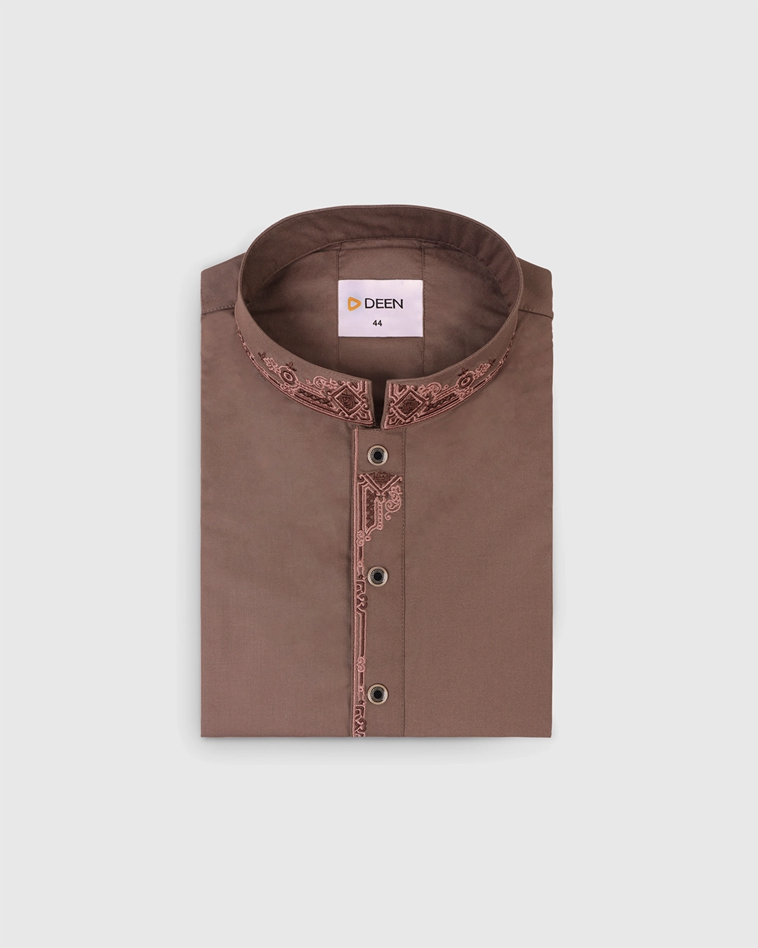 DEEN Mocha Embroidered Panjabi