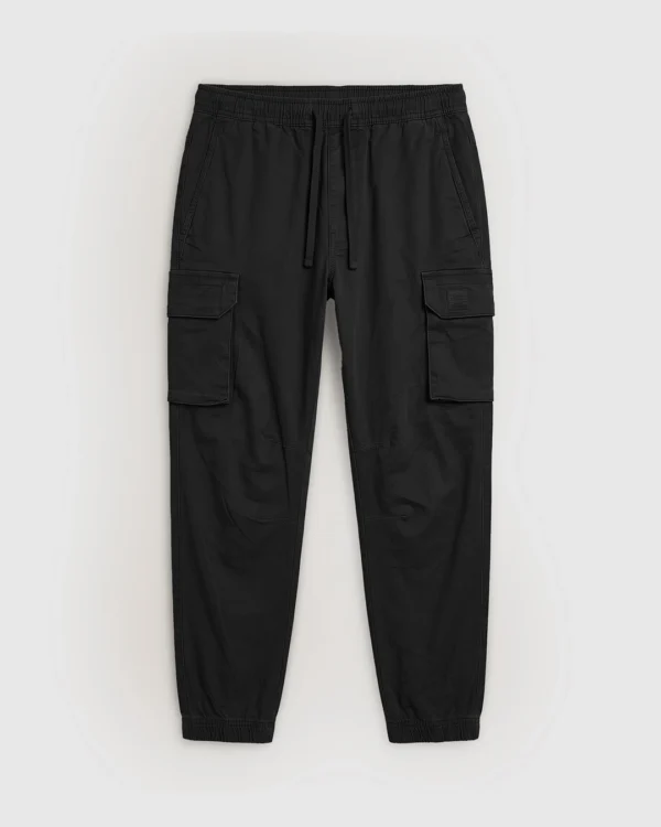 Pull & Bear Cargo Trouser in Black