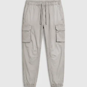 Pull & Bear Cargo Trouser in Light Grey