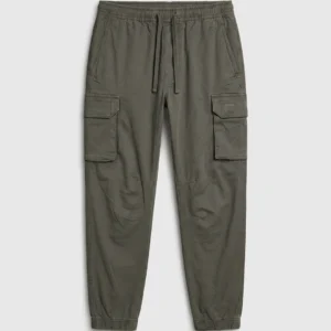Pull & Bear Cargo Trouser in Olive